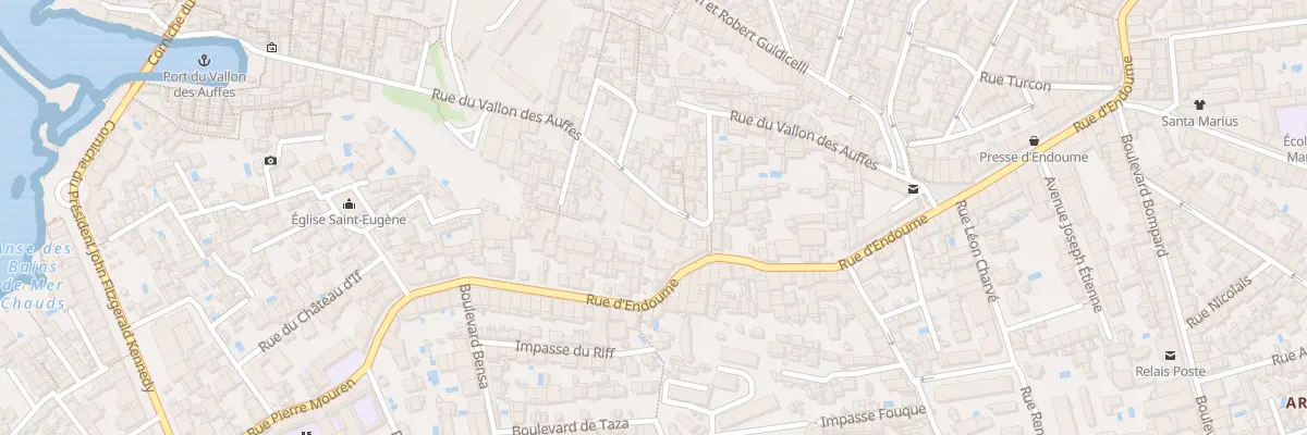 Plan du 65 Rue du vallon des auffes à Marseille 7e Arrondissement