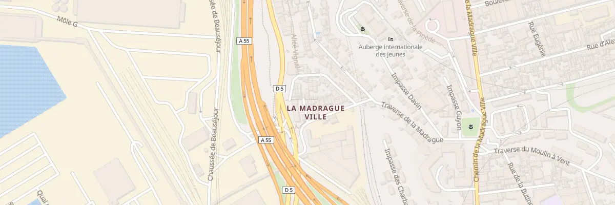 Plan du 1B Imp de Tamatave à Marseille 2e Arrondissement