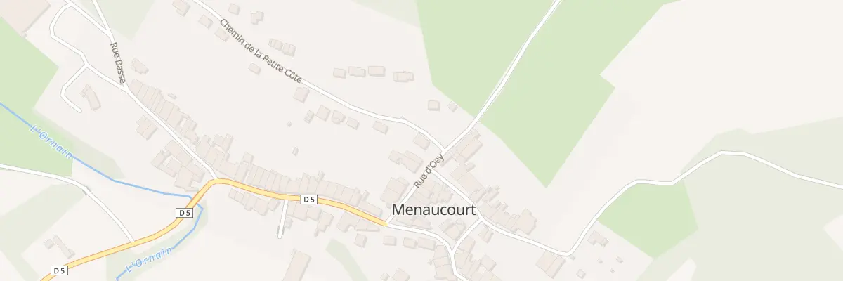 Plan du 1 Che de la Petite Cote à Menaucourt