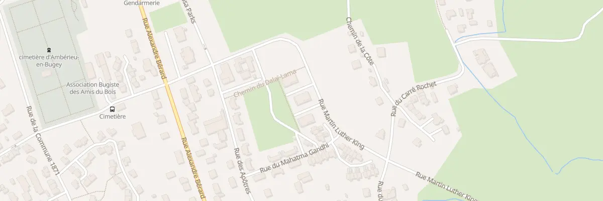 Plan du 22 Rue Martin Luther King à Ambérieu-en-Bugey