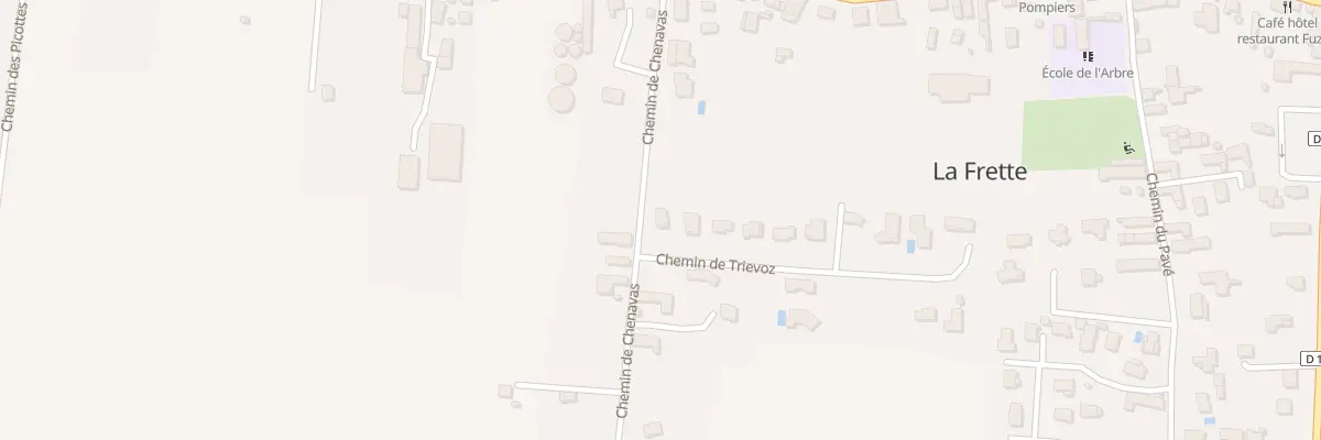 Plan de Trievoz à La Frette