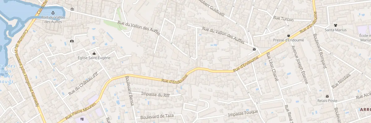 Plan du 61 Rue du vallon des auffes à Marseille 7e Arrondissement