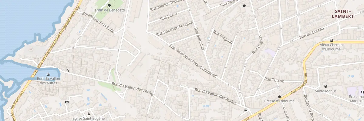 Plan du 1 Tra des Meches à Marseille 7e Arrondissement