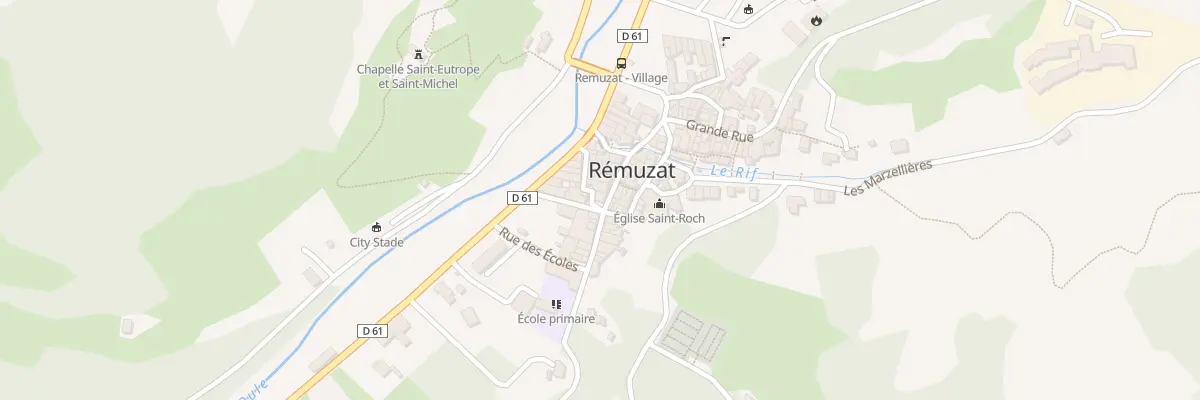 Plan du 5047 Rue du Bourg à Rémuzat