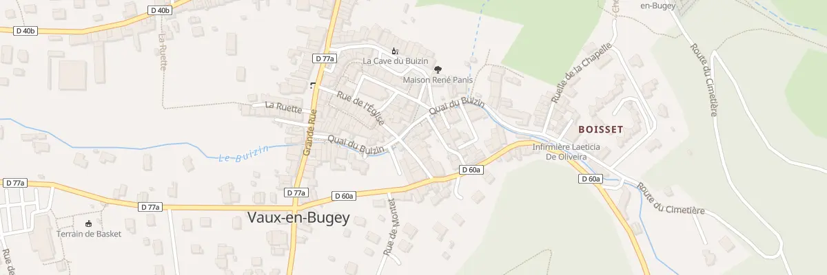 Plan du 7 Rue de Boissieres à Vaux-en-Bugey