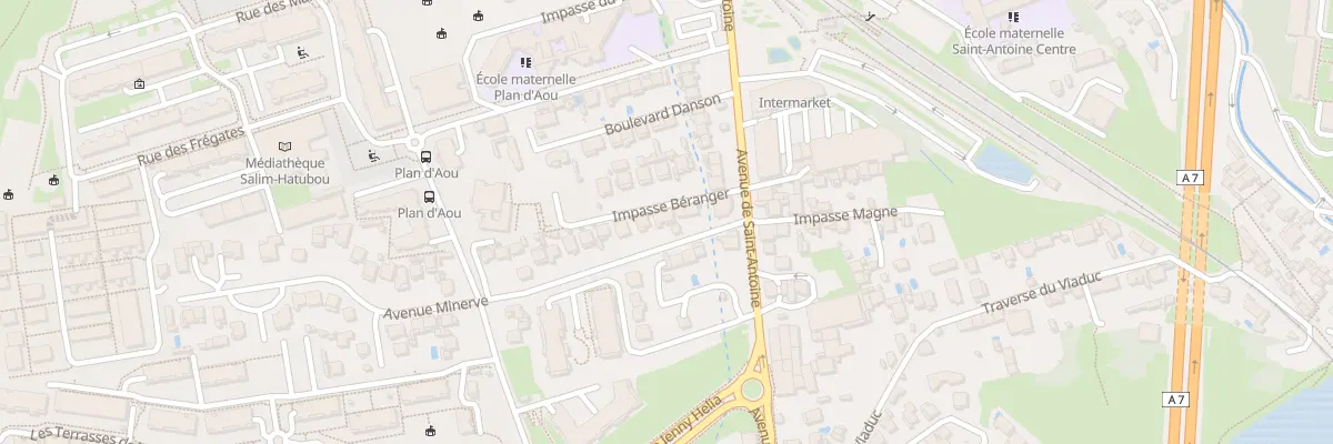 Plan du 3 Av Minerve à Marseille 15e Arrondissement