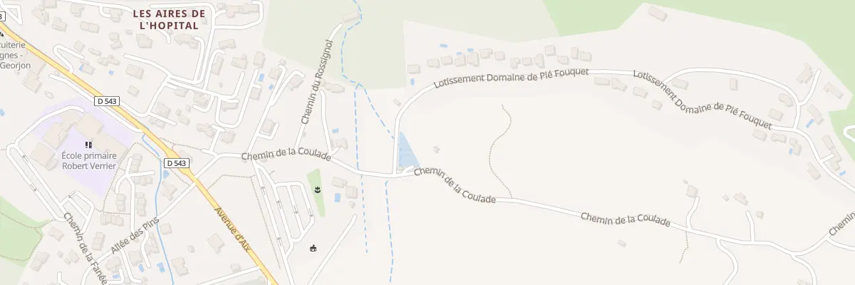 Plan du 281 Che de la Coulade à Rognes