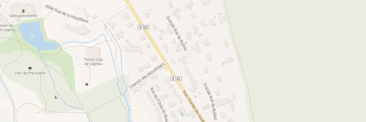 Plan du 295 Grande Rue de Bulliez à Lagnieu