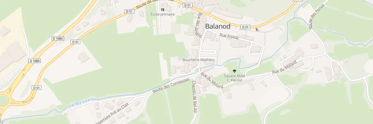Plan du 5141 Au Village à Balanod