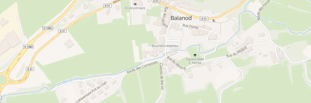 Plan du 5140 Au Village à Balanod