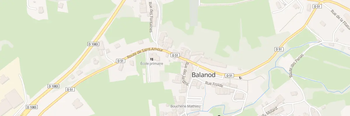 Plan du 505 Rte de St Amour à Balanod