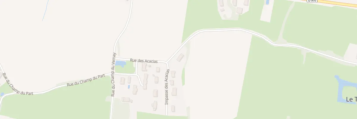 Plan du 1290 Rue des Acacias au Tartre