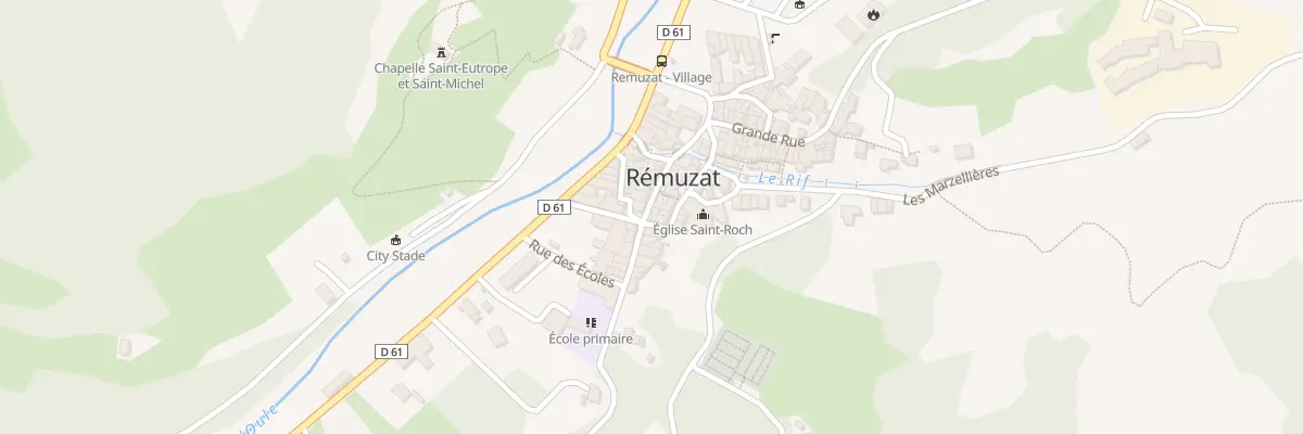 Plan du 5048 Rue du Bourg à Rémuzat