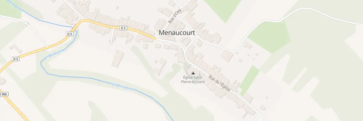 Plan du 16 Rue de l’Eglise à Menaucourt