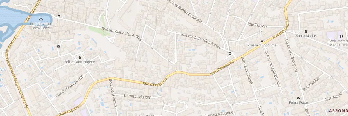 Plan du 64 Rue du vallon des auffes à Marseille 7e Arrondissement