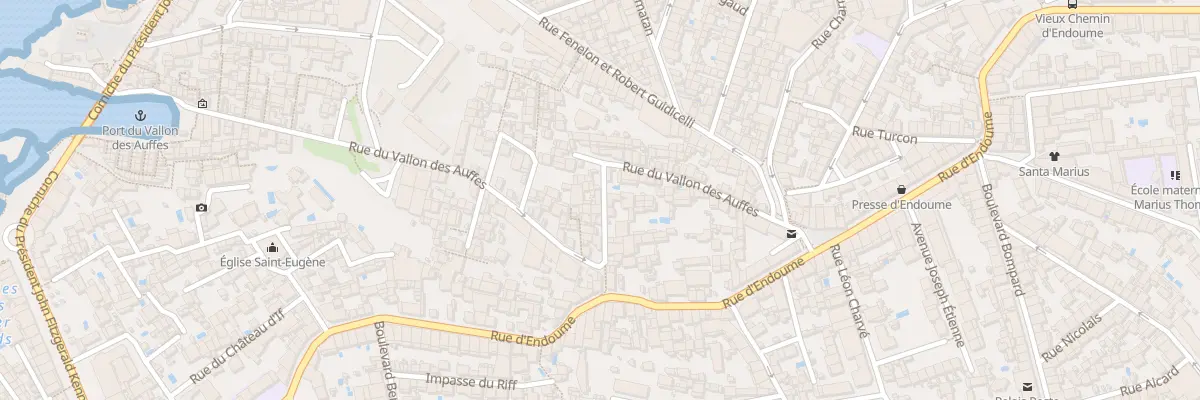 Plan du 50A Rue du vallon des auffes à Marseille 7e Arrondissement