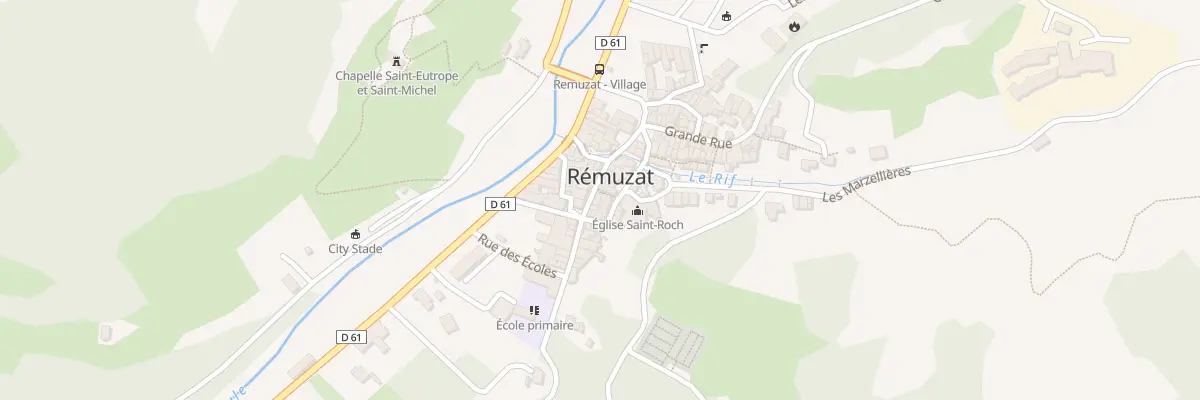 Plan du 5053 Rue du Bourg à Rémuzat