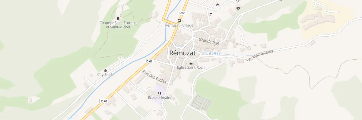 Plan du 5236 Rue La Chariere à Rémuzat