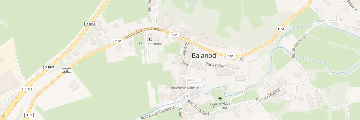 Plan du 23 Rue des Jardins à Balanod