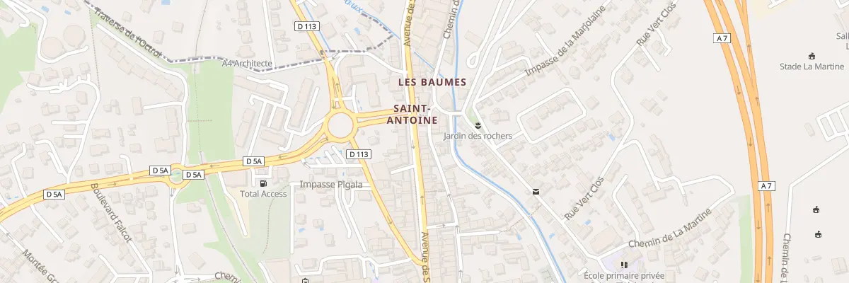 Plan du 230 Av de St Antoine à Marseille 15e Arrondissement