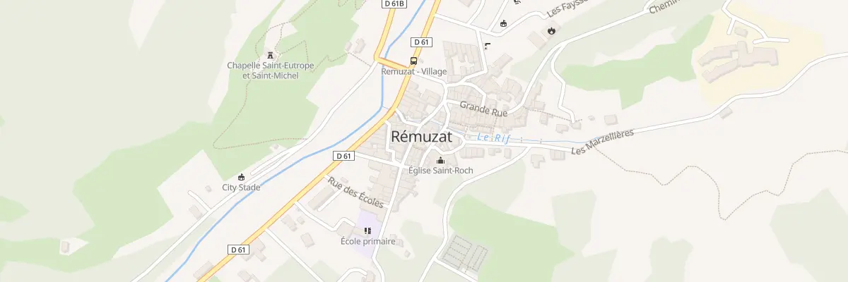 Plan du 5261 Pl de l’Abbe Vandame à Rémuzat