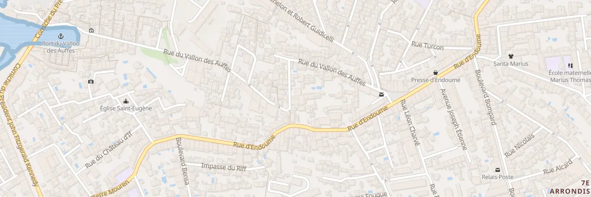 Plan du 47 Rue du vallon des auffes à Marseille 7e Arrondissement