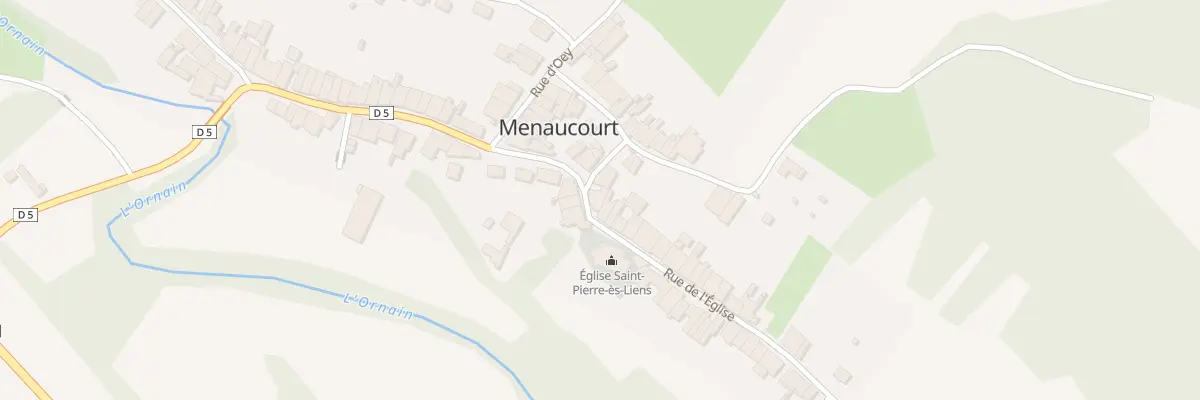 Plan du 7 Rue de l’Eglise à Menaucourt