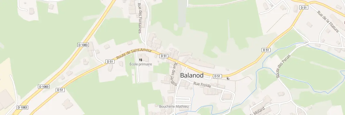 Plan du 484 Rte de St Amour à Balanod