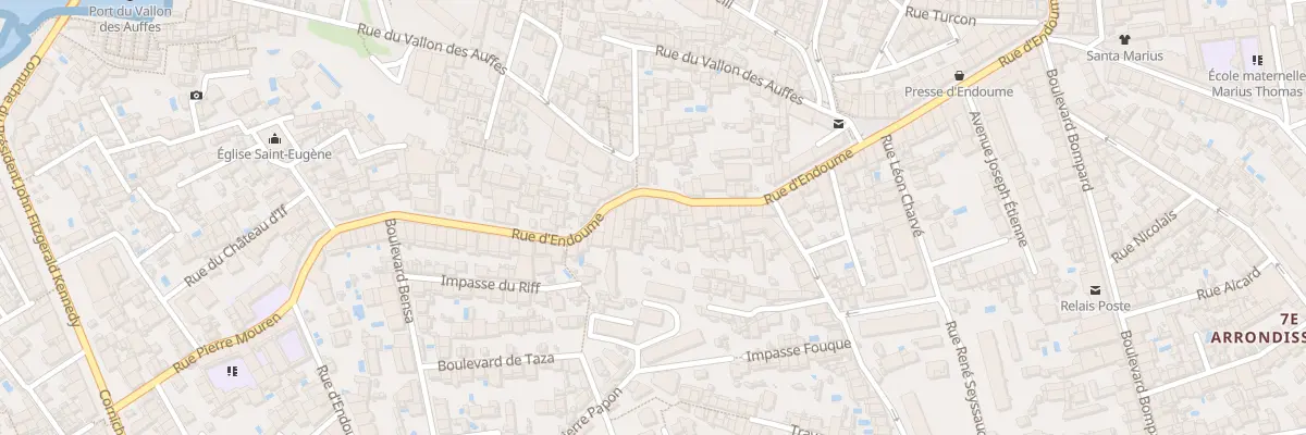 Plan du 281 Rue d’endoume à Marseille 7e Arrondissement