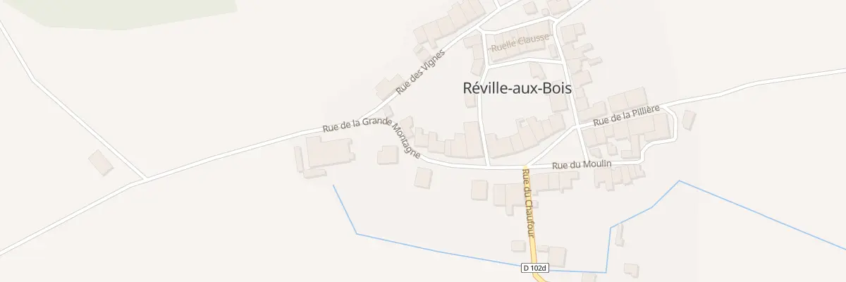 Plan du 20 Rue de la Grande Montagne à Réville-aux-Bois