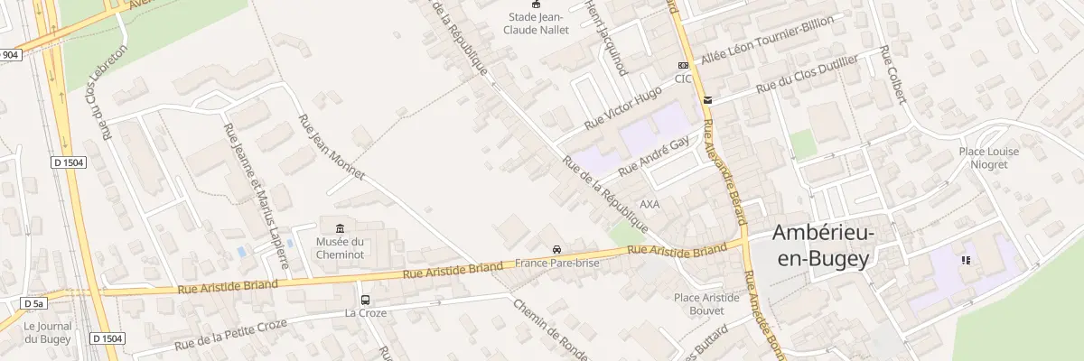 Plan du 21 Rue de la République à Ambérieu-en-Bugey