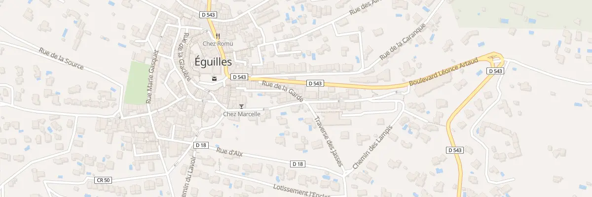 Plan du 18 Rue de la Garde à Éguilles