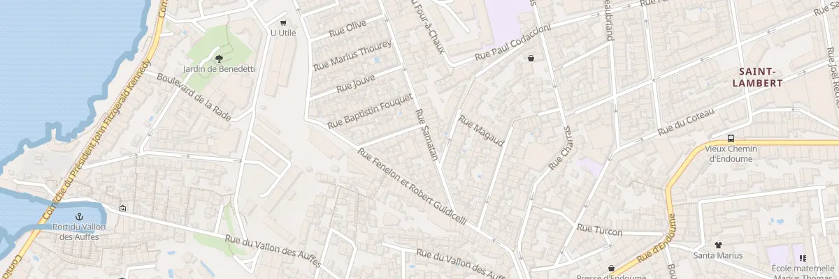 Plan du 23 Rue samatan à Marseille 7e Arrondissement