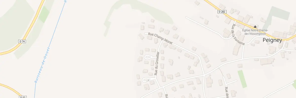 Plan du 6 Rue du Groselier à Peigney