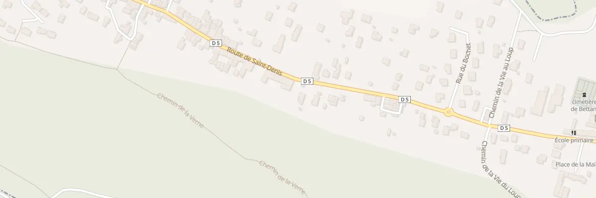 Plan du 500 Rte de Saint Denis à Bettant