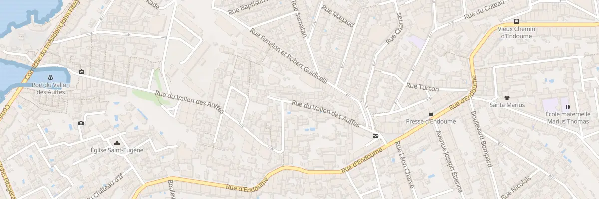 Plan du 36 Rue du vallon des auffes à Marseille 7e Arrondissement