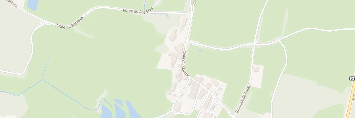 Plan du 71 Rte de Marciat à Joudes