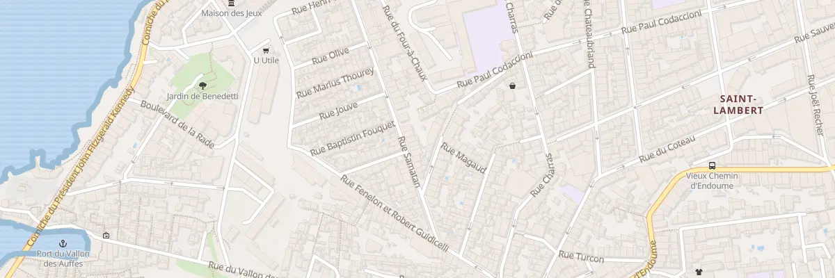 Plan du 28 Rue samatan à Marseille 7e Arrondissement