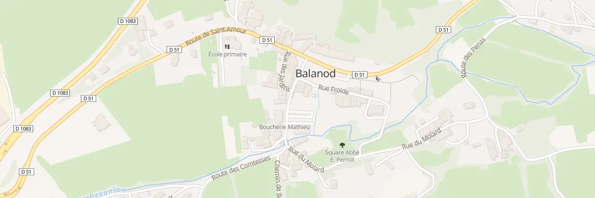 Plan du 88 Grande Rue à Balanod