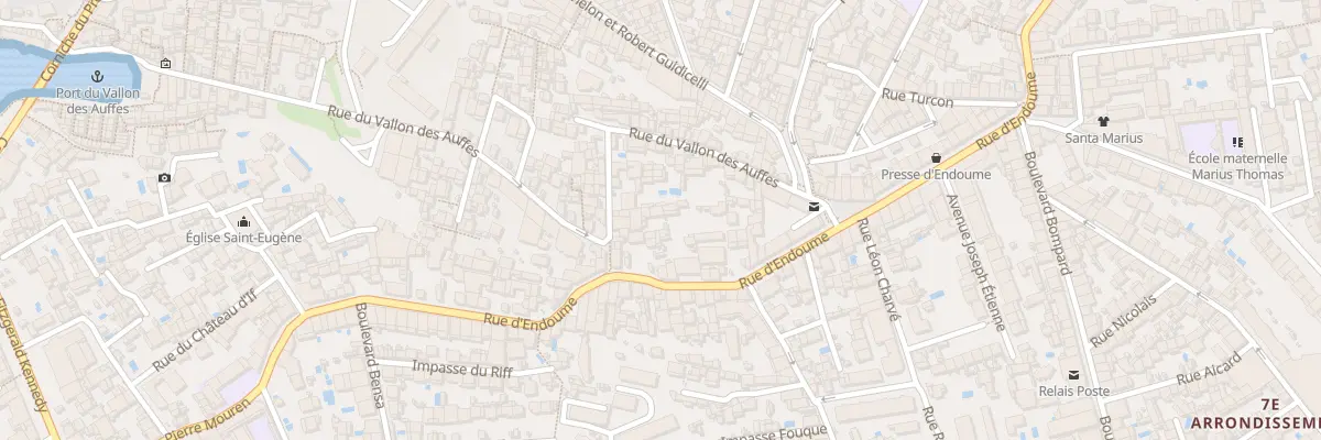 Plan du 296 Rue d’endoume à Marseille 7e Arrondissement