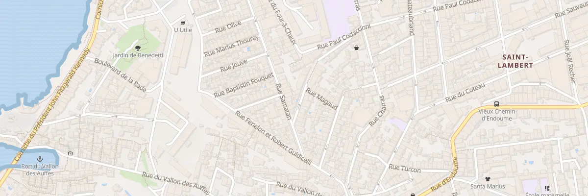 Plan du 20 Rue samatan à Marseille 7e Arrondissement