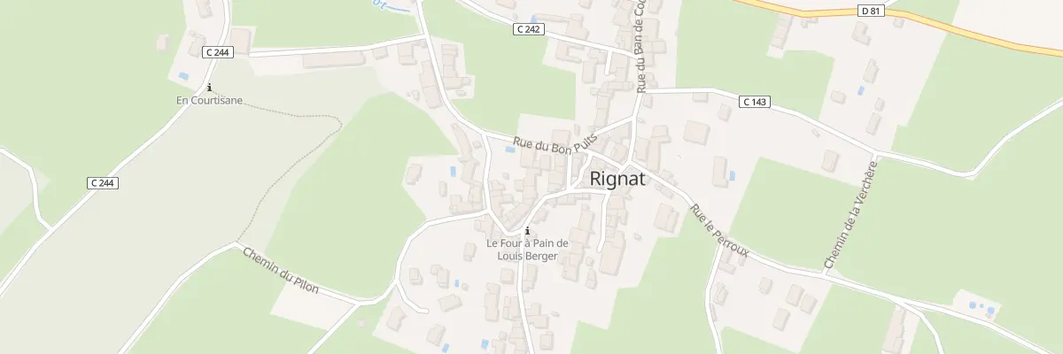 Plan du 254 Rue de la Fromagerie à Bohas-Meyriat-Rignat