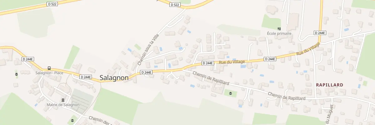 Plan du 743 Rue du Village à Salagnon