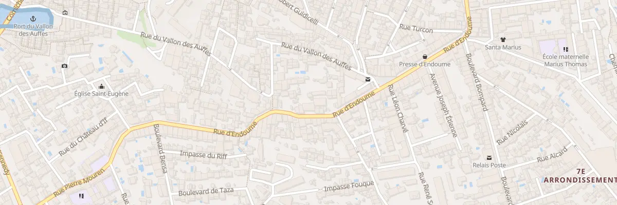Plan du 288 Rue d’endoume à Marseille 7e Arrondissement