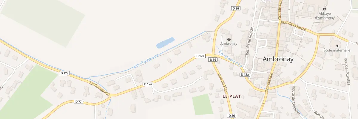 Plan du 121 Che des Maladières à Ambronay