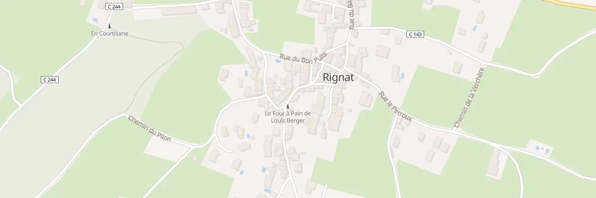 Plan du 5543 Rignat à Bohas-Meyriat-Rignat