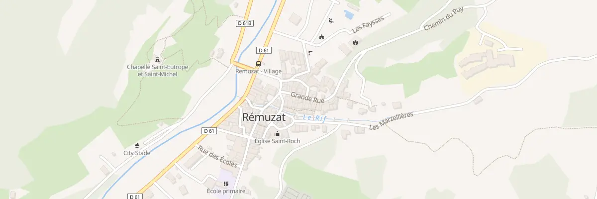 Plan du 5214 Rue La Grand Rue à Rémuzat