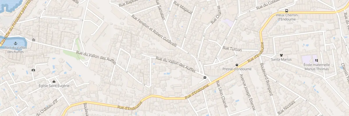 Plan du 24 Rue du vallon des auffes à Marseille 7e Arrondissement