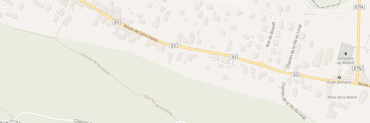 Plan du 450 Rte de Saint Denis à Bettant