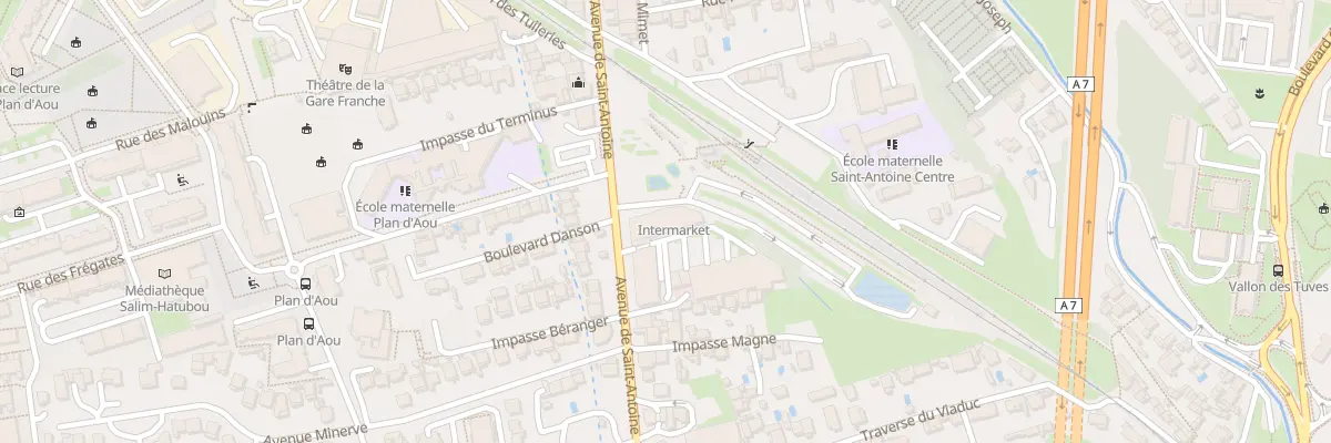 Plan du 54 Av de Saint Antoine à Marseille 15e Arrondissement